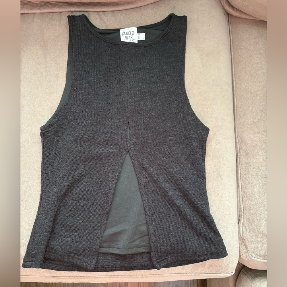 Princess Polly Charcoal Tank Top NEVER WORN
